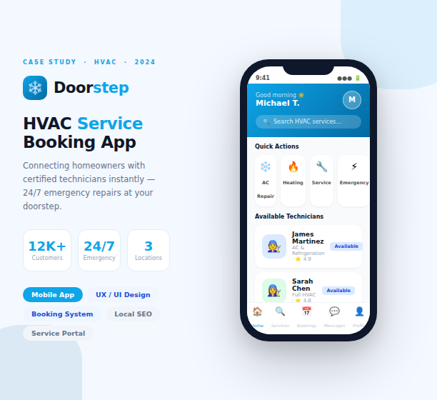 Doorstep HVAC platform
