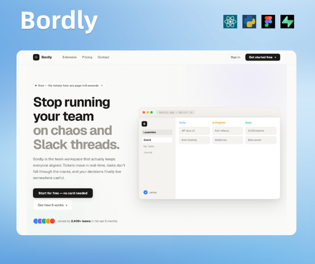 Bordly platform